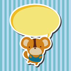 Animal flat icon elements, eps10