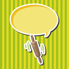 kitchenware rolling pin theme elements vector,eps