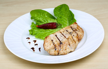 Grilled turkey steak