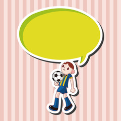 Sport soccer player theme elements vector,eps