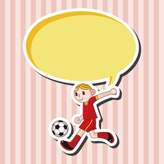 Sport soccer player theme elements vector,eps