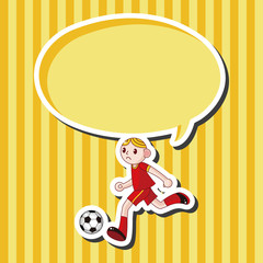 Sport soccer player theme elements vector,eps