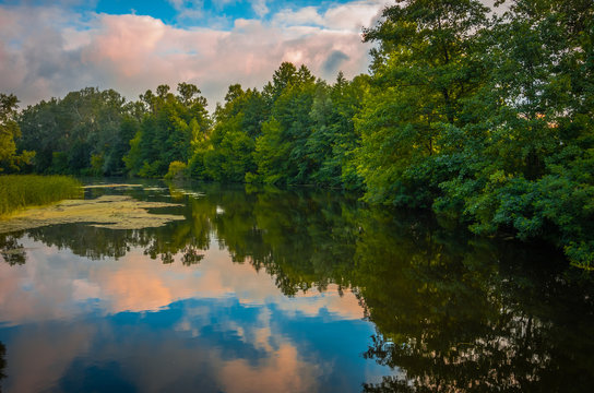 River early in the morning