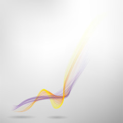 Abstract colored wave lines VECTOR.