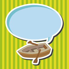 Transportation boat theme elements vector,eps