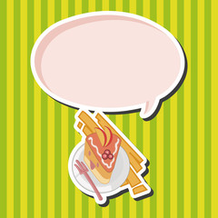 decorating cake flat icon elements background,eps10