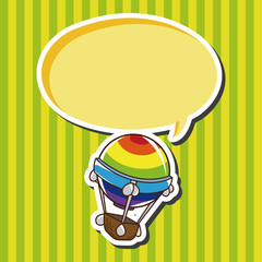 style hot air ballon theme elements vector,eps