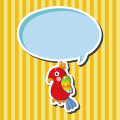 bird parrot cartoon theme elements vector,eps