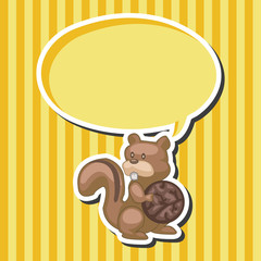 animal squirrel cartoon theme elements