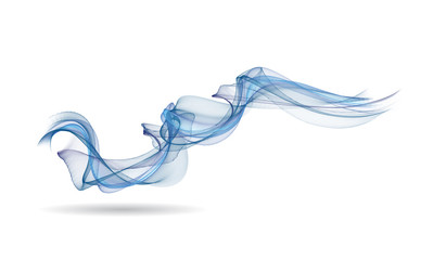 Abstract colored wave lines VECTOR.