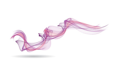 Abstract colored wave lines VECTOR.