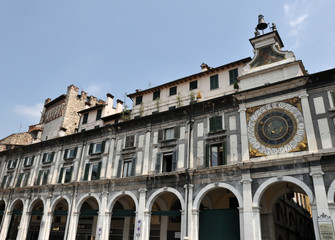 Fototapeta na wymiar Astronomical clock in Brescia