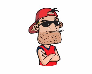 hat man character vector