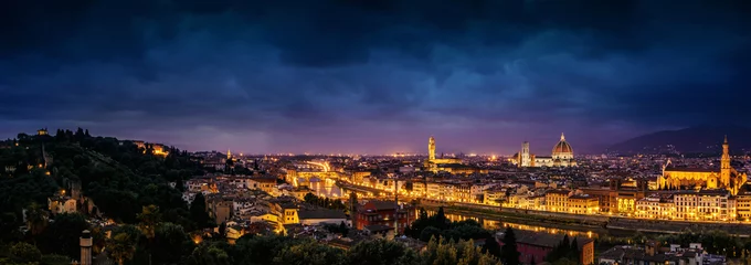 Badezimmer Foto Rückwand Skyline von Florenz © QQ7
