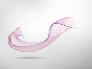 Abstract colored wave lines VECTOR.