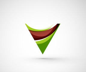 Abstract geometric company logo triangle, arrow