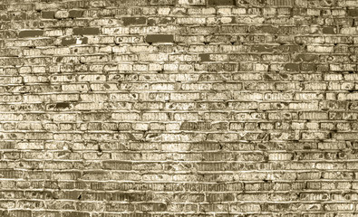 The background texture of a brick wall