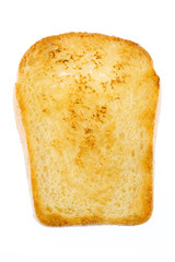 fresh fried french toast on a white background