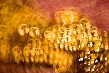 Orange Bokeh Abstract