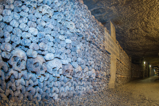 Paris Catacombs Skulls and bones