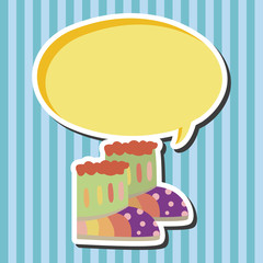 shoe style theme elements vector,eps