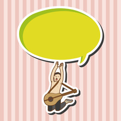 band member guitar player theme elements