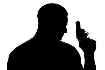 Gangster, silhouette