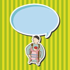 Baby carriages theme elements