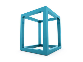 3D cube logo design icon