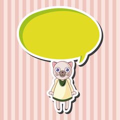 animal cat cartoon theme elements