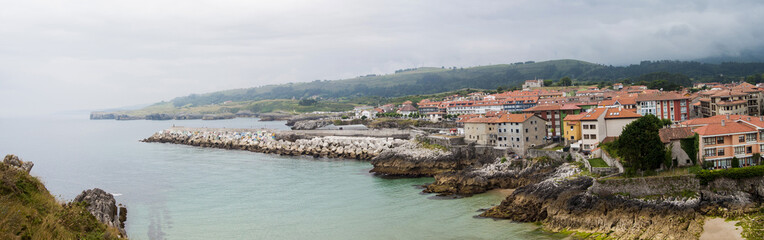 Fototapeta na wymiar Panoramic view of Llanes, Asturias.