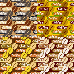 collection of coffee backgrounds