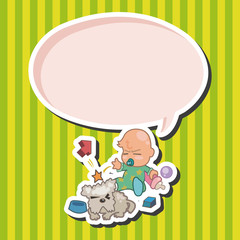 person character baby theme elements