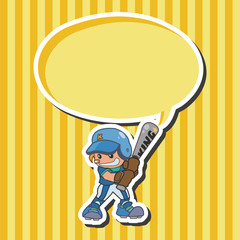 baseball player theme elements