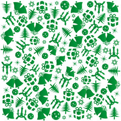 Green Christmas wrapping