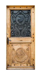 An old wooden door in Switzerland