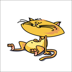 cartoon vector cat