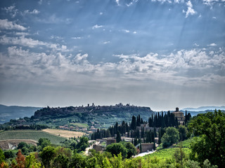 Skyline of Orvieto in Umbria, Italy