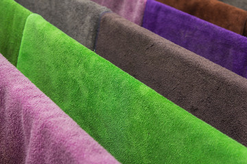 Many  towels color outdoor drying © tum2282