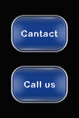 Modern Glass Buttons Contact Call