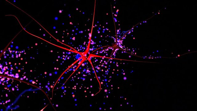 nerve cells with electrical pulses 