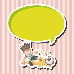 Sport soccer player theme elements vector,eps