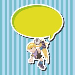 Sport soccer player theme elements vector,eps