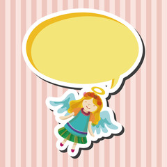 angel cartoon design elements vector