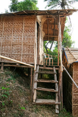 Straw hut accommodation in goa india