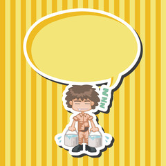 student cartoon theme elements