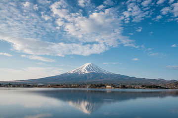 Fuji Mountain, lake Kawaguchi,Japan
