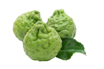 Aroma therapy / Bergamot isolated on white background.