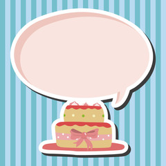 decorating cake theme elements vector,eps10