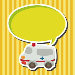 transportation ambulance theme elements